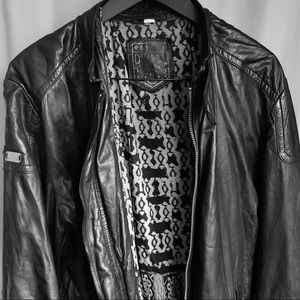 Diesel leather jacket.